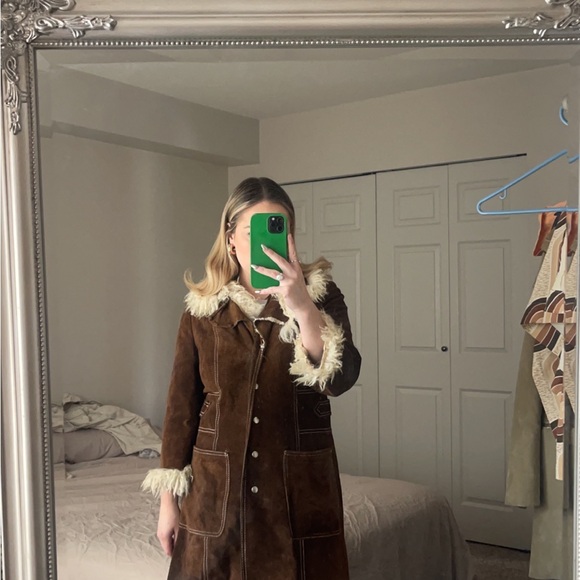 Vintage VANY by Arcelus New York suede leather -Penny Lane coat - Picture 11 of 14